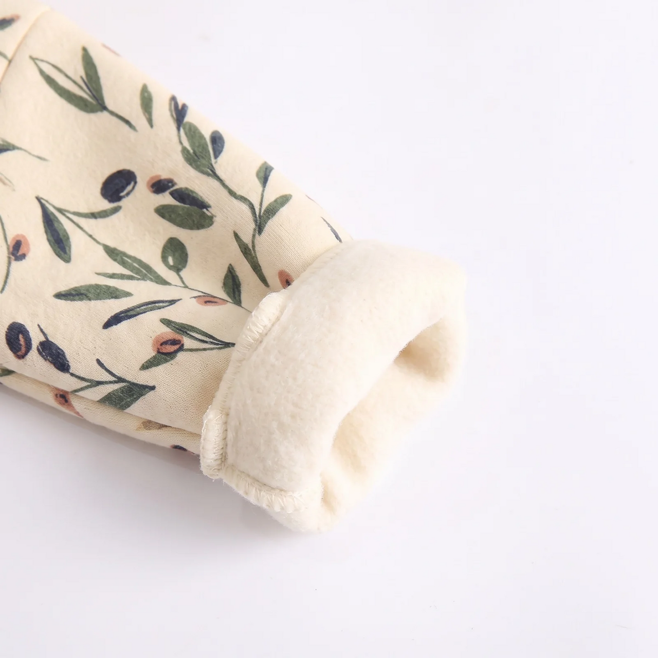 FloraCozy – Suave y cálido – Body de invierno para niñas con motivos florales