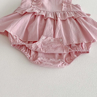 Thumbnail for TinyBloom – Bonito y suave – Vestidito con volantes para bebés y niños pequeños