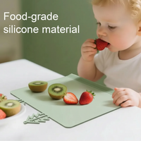 Thumbnail for BabySafe – Práctico e higiénico: mantel individual de silicona con borde elevado