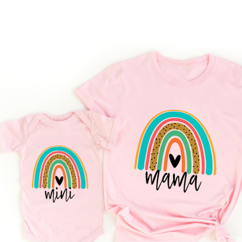 Mini Fashion™ - Mamá e hija - Set de camisa y pelele a juego