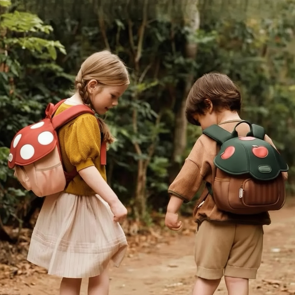 MushroomPack – Bonito y práctico: diseño de mochila infantil