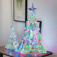 Thumbnail for CrystalGlow – Festivo y acogedor: árbol de Navidad decorativo con luces LED