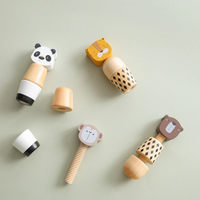 Thumbnail for WoodyFriends – Motricidad y diversión – Juguetes apilables de madera con forma de animales