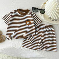 Thumbnail for Kids Stripe Outfit – Moda y comodidad: conjunto infantil de verano