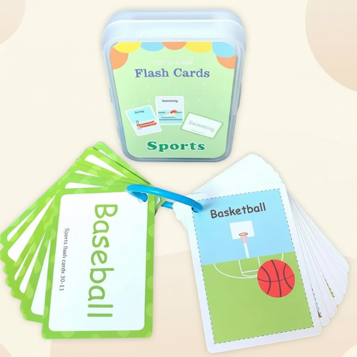 SmartyCards – Alegre y rico en lenguaje – Tarjetas educativas con palabras (inglés)