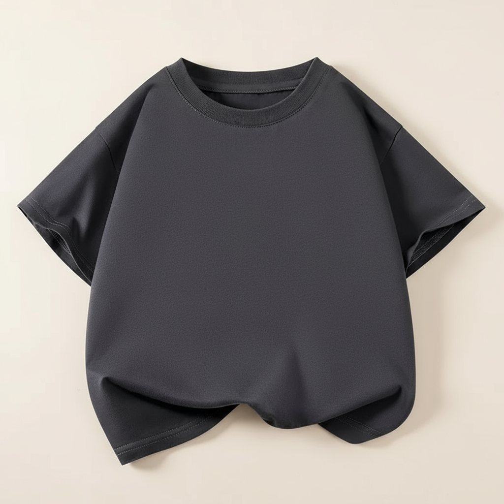 SimpleWear – Casual y suave – Camiseta Relax Fit con cuello redondo