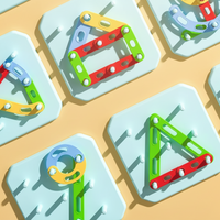 Thumbnail for ShapeGenius – Creativo y educativo – Rompecabezas geométrico de tablero perforado