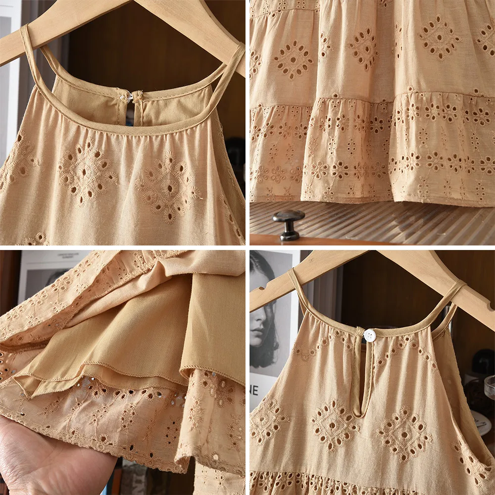 BohoBelle – Elegante y cómodo: vestido con detalles bordados