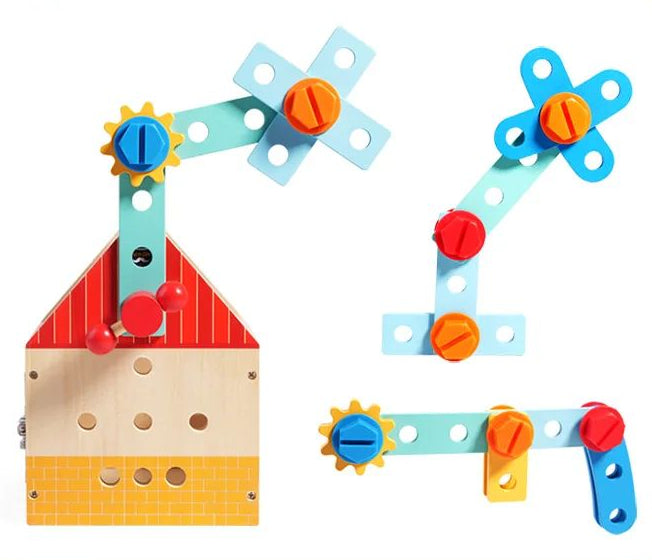 Busy Box™ - Descubre y aprende - Caja de actividades de madera