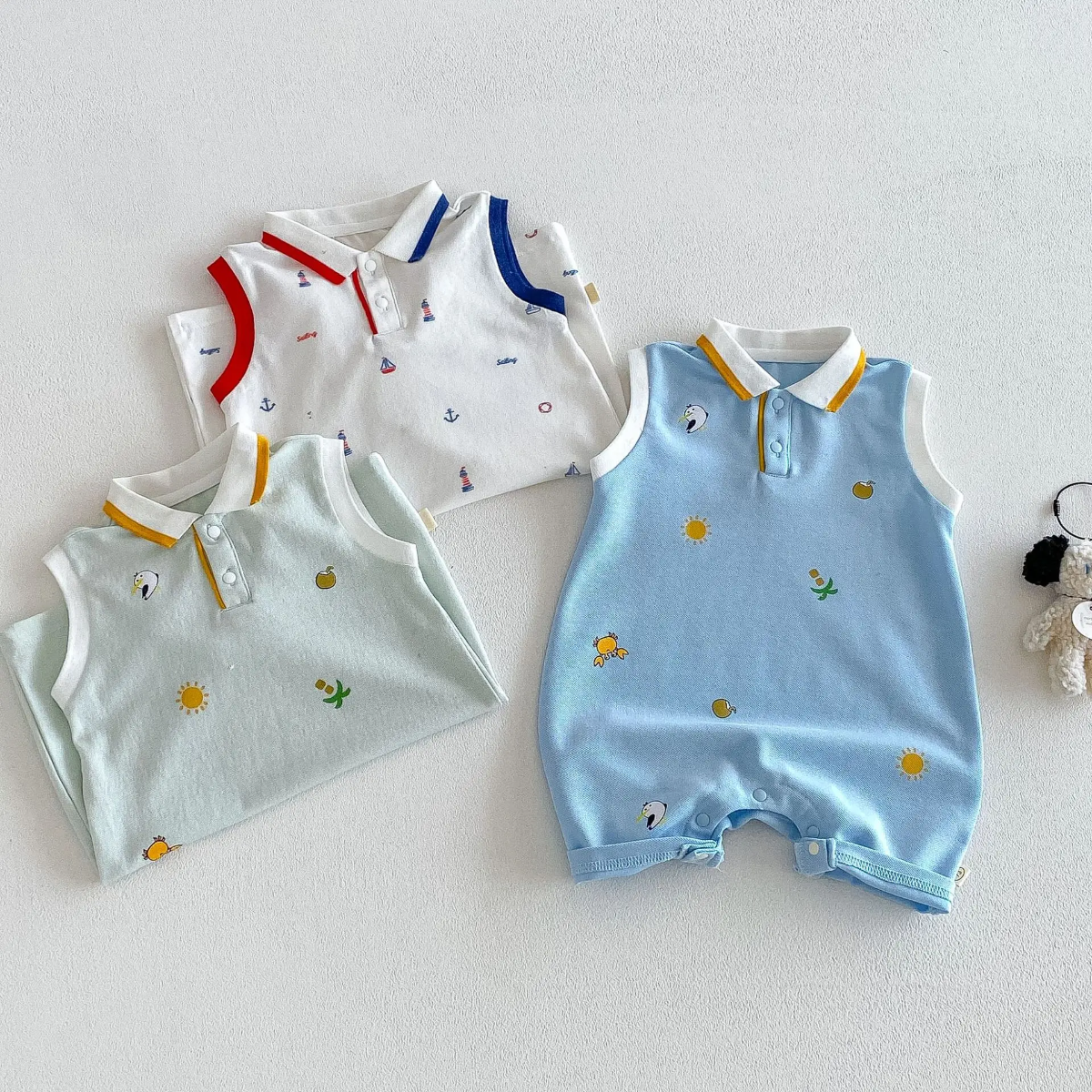 SunnyBaby – Cómodo y adorable: body tipo polo para bebés