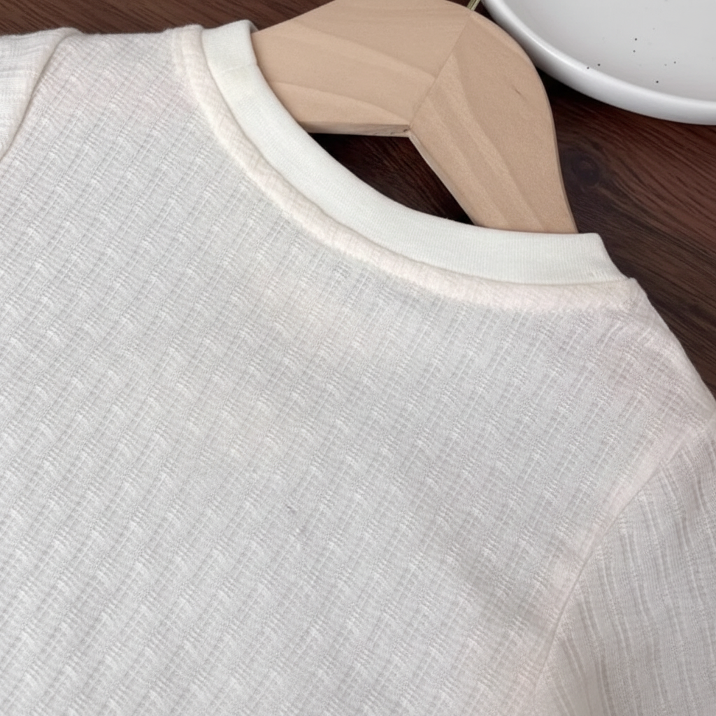 Polo Premium – Suave y adorable – Camiseta con ribete de encaje