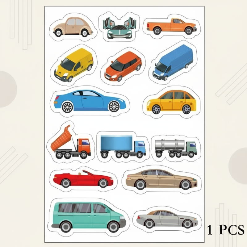 KidoTape – Colorido y práctico: juego de cinta adhesiva con motivos de tráfico