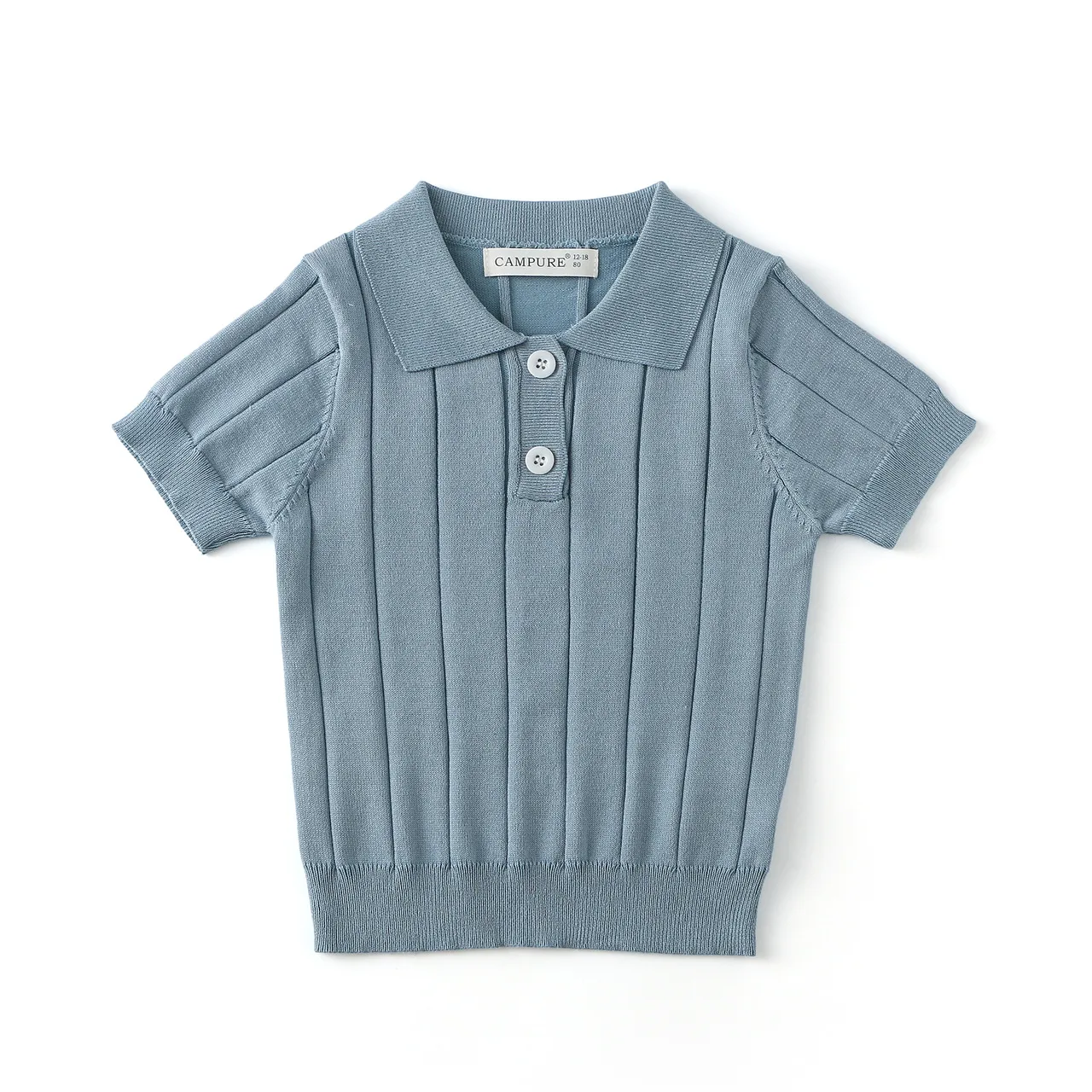 MiniLuxe – Elegante y cómoda: camiseta polo de tejido de punto