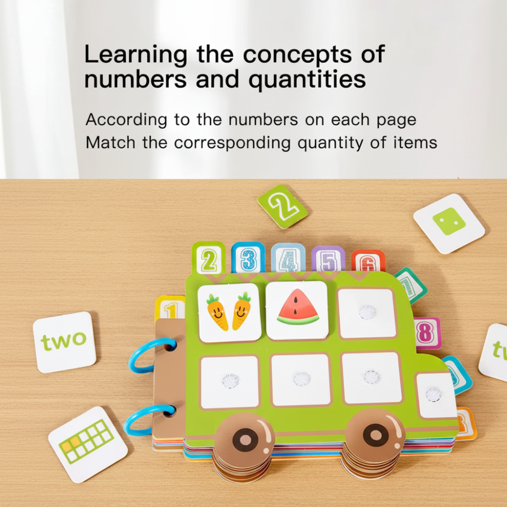 SmartCount – Educativo y lúdico – Cuaderno de números con actividades para contar