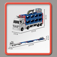 Thumbnail for CarHauler – Divertido y lleno de aventuras – Set de juego con camión transportador de coches y coches de carreras