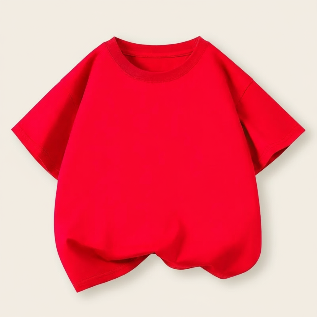 SimpleWear – Casual y suave – Camiseta Relax Fit con cuello redondo