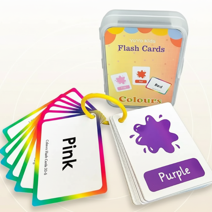 SmartyCards – Alegre y rico en lenguaje – Tarjetas educativas con palabras (inglés)