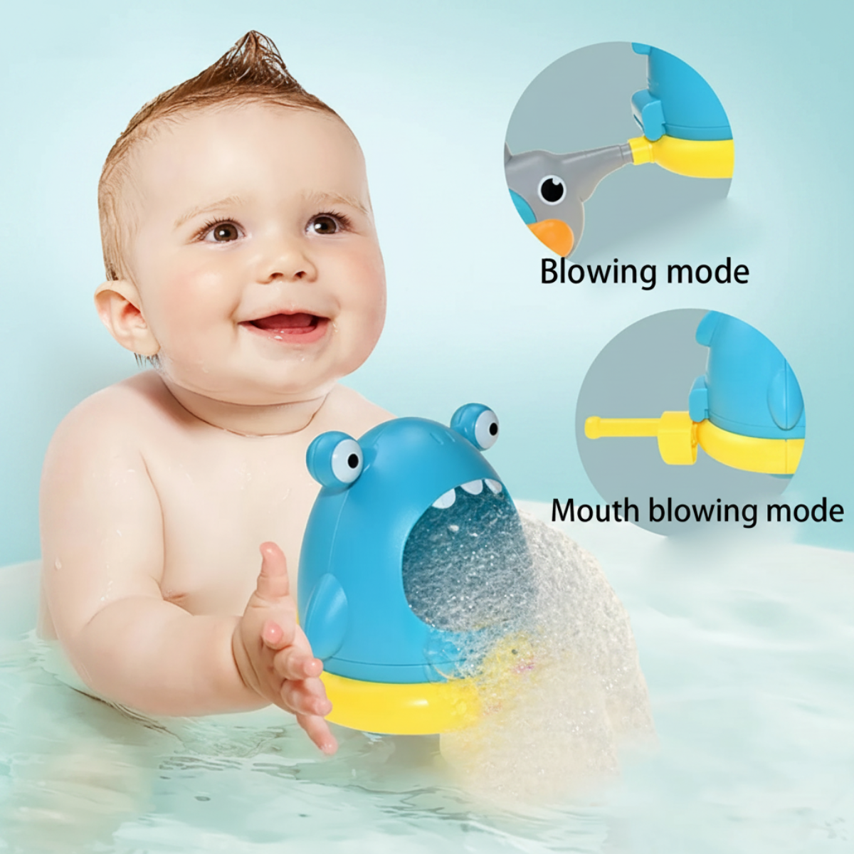BubblePlay – Educativo y divertido – Juguete de baño «Krab Bubbel»
