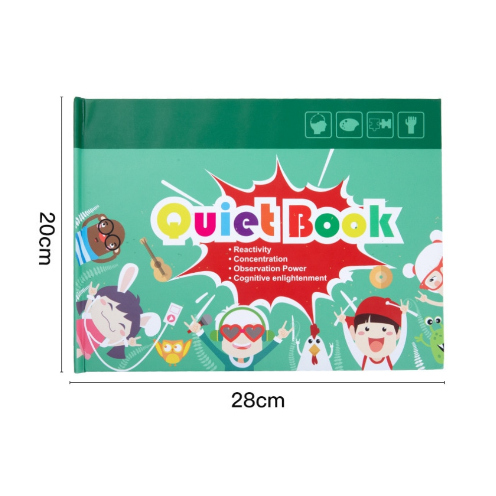 Quiet Book™ - Desarrollar la motricidad fina - Libro de aprendizaje