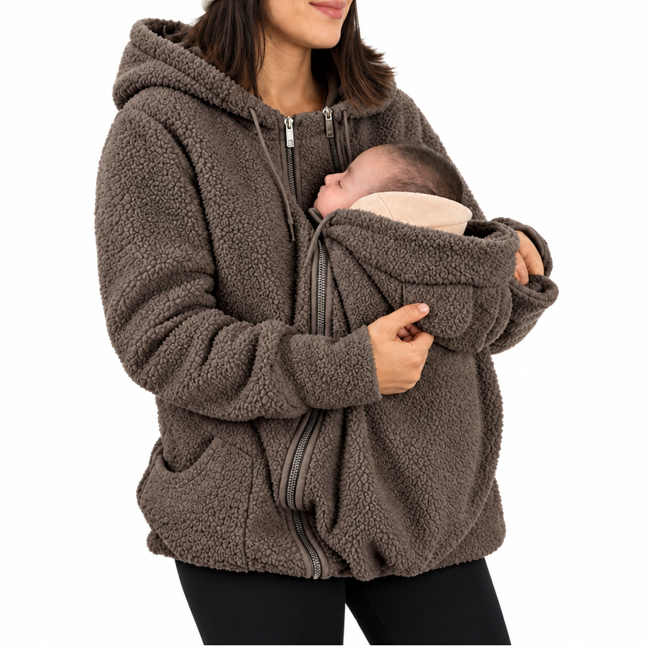 MamaNest – Cálido y práctico: chaqueta 2 en 1 para mamá y bebé