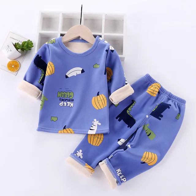 Mini Fashion™ - Pijama de forro polar con dibujos animados