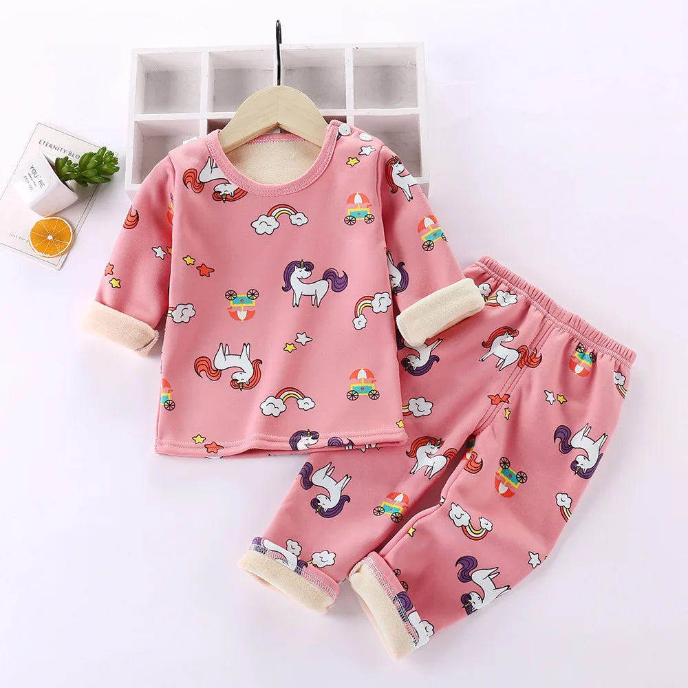 Mini Fashion™ - Pijama de forro polar con dibujos animados