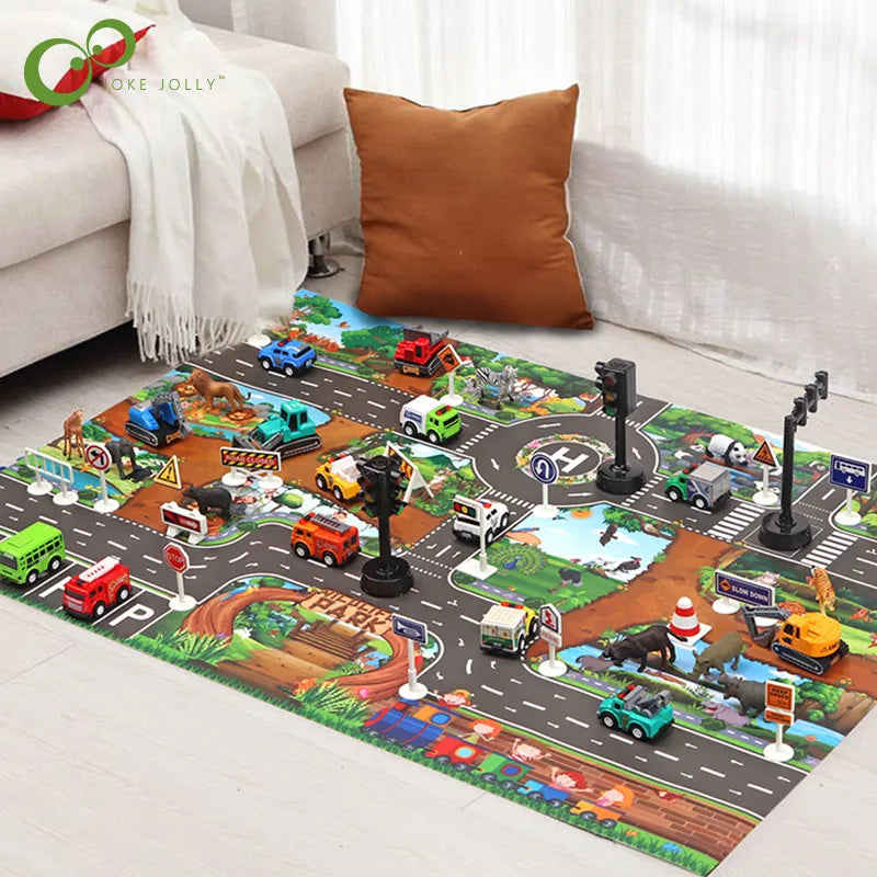 Car Adventure - Magic City Playmat™ - Alfombrilla carros de la Ciudad