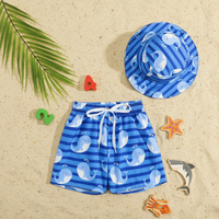 Thumbnail for Beach Set – Colorido y elegante: bañador estampado y gorro