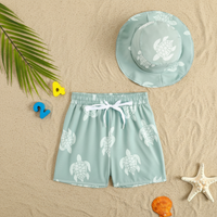 Thumbnail for Beach Set – Colorido y elegante: bañador estampado y gorro