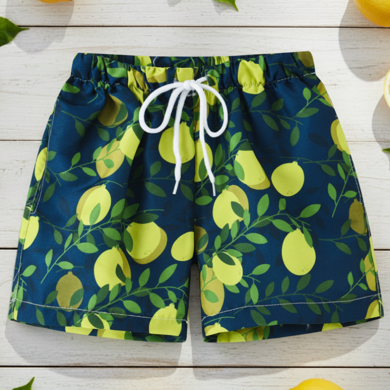 Beach Shorts – Ligero y divertido: bañador infantil tropical