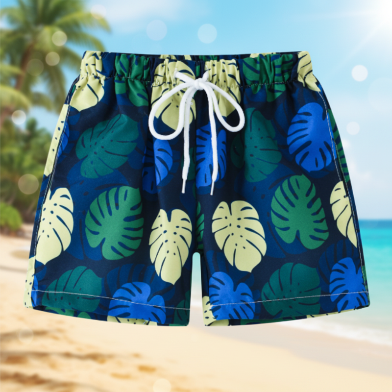 Beach Shorts – Ligero y divertido: bañador infantil tropical