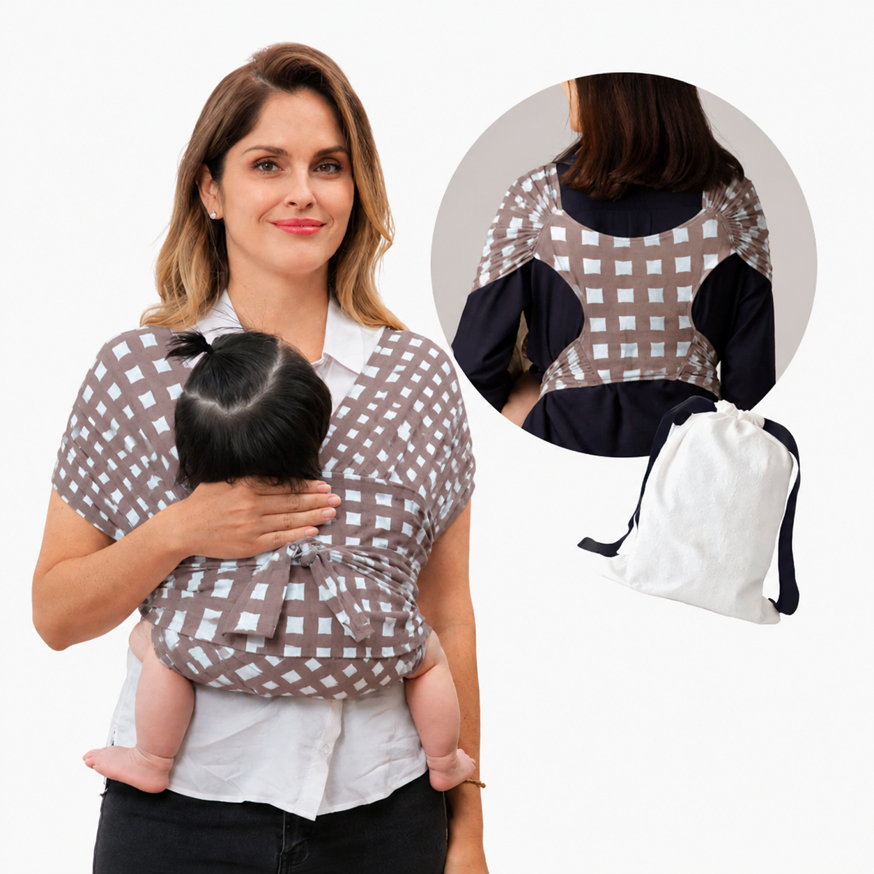 SoftNest - Cómodo, transpirable y seguro: portabebés ergonómico