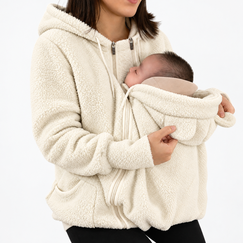 MamaNest – Cálido y práctico: chaqueta 2 en 1 para mamá y bebé