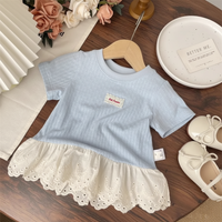 Thumbnail for Polo Premium – Suave y adorable – Camiseta con ribete de encaje