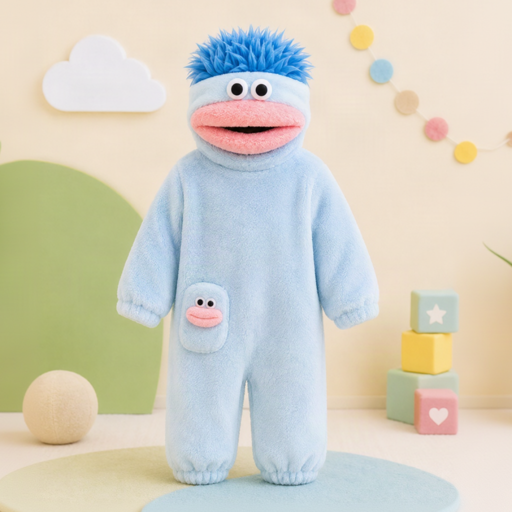 LittleMonster – Cómodo y adorable: mono infantil con un divertido diseño de monstruo