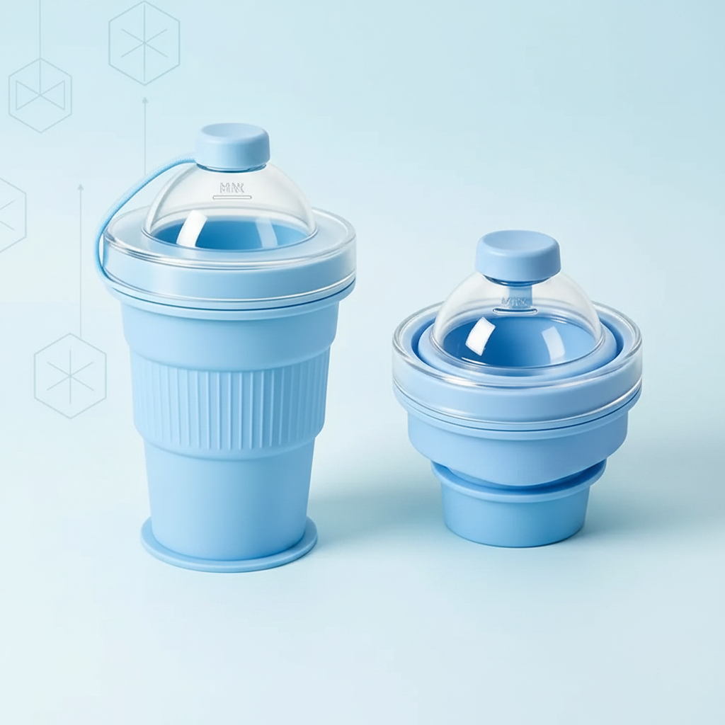 FlexiCup – Práctico y portátil: vaso plegable de silicona