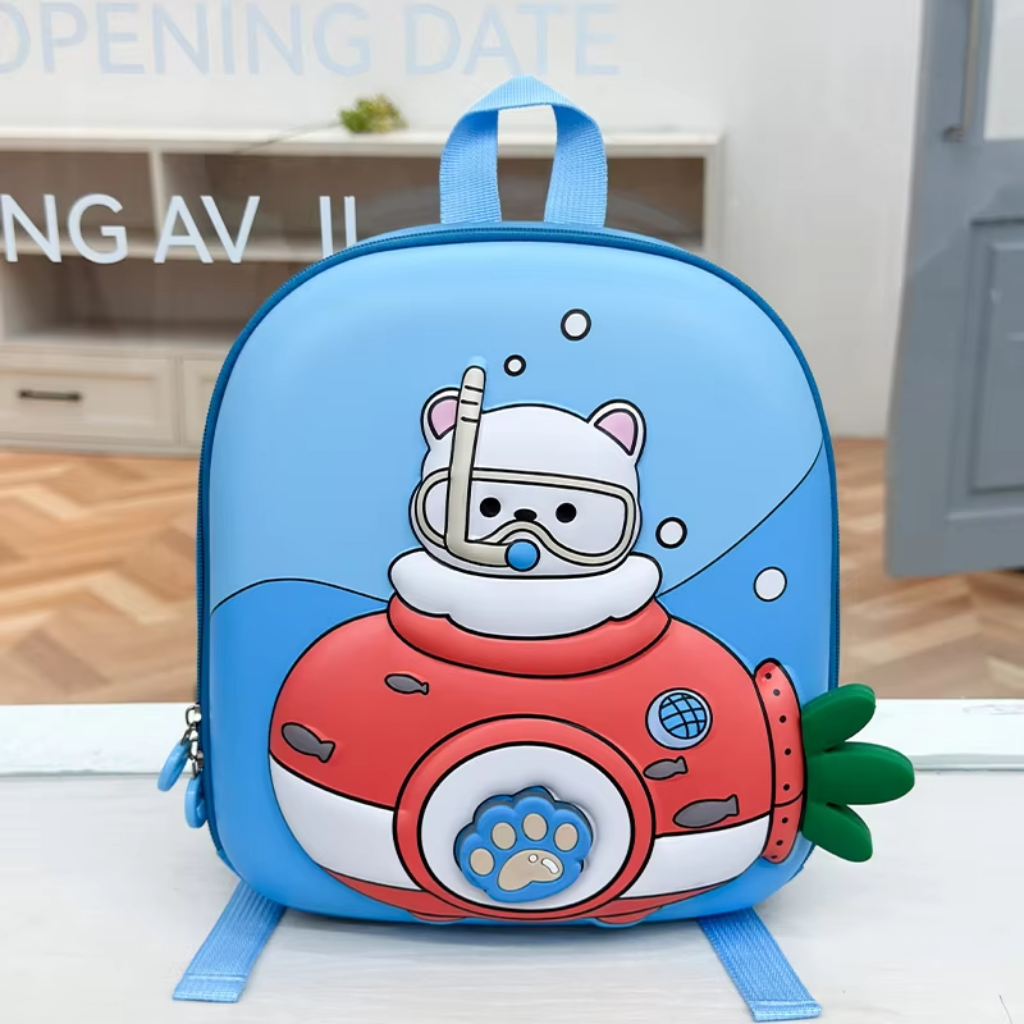 KiddoPack – Bonita y práctica: mochila infantil con patita luminosa