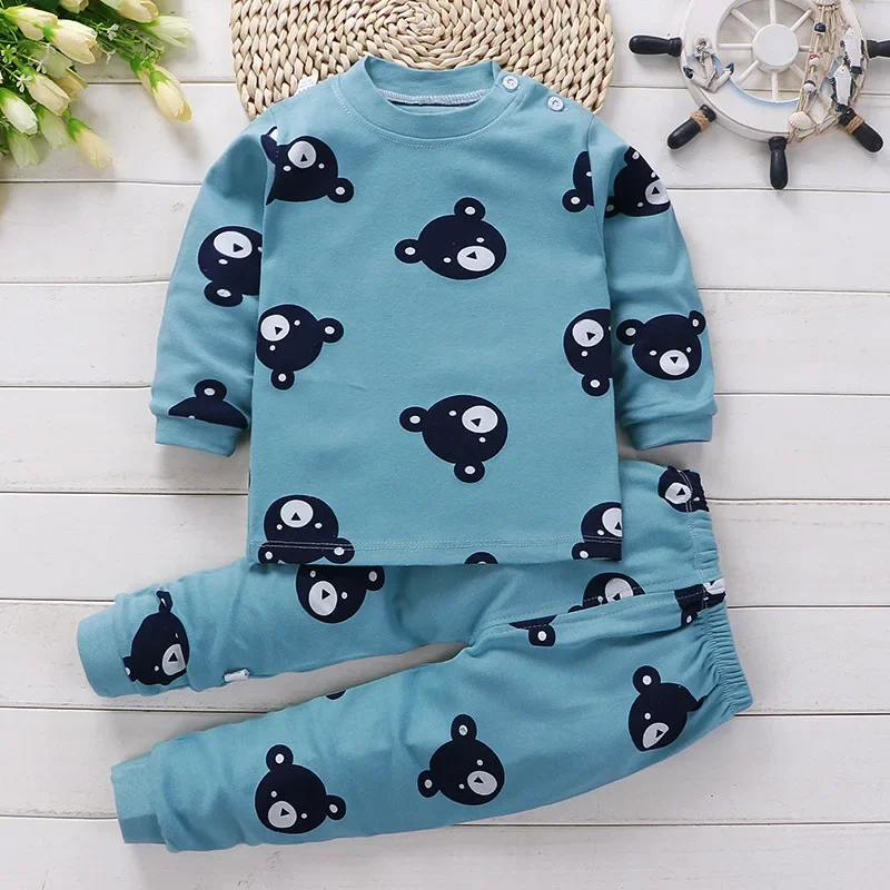 SleepBuddy – Suave y cómodo – Conjunto de pijama infantil de manga larga