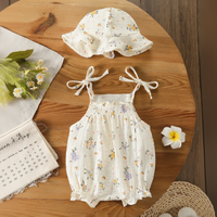 Thumbnail for LittleBlossom – Comodidad y estilo para el verano: body tipo portabebés con gorrito