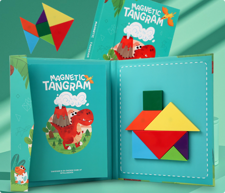 Woods™ - Fomentar el pensamiento lógico - Puzzle Tangram de madera