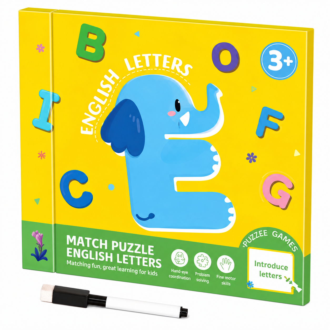 SmartMatch – Divertido y educativo – Libro magnético 2 en 1 de dibujos y rompecabezas