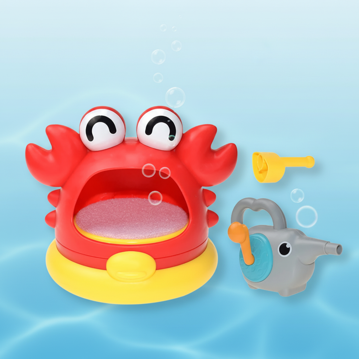 BubblePlay – Educativo y divertido – Juguete de baño «Krab Bubbel»