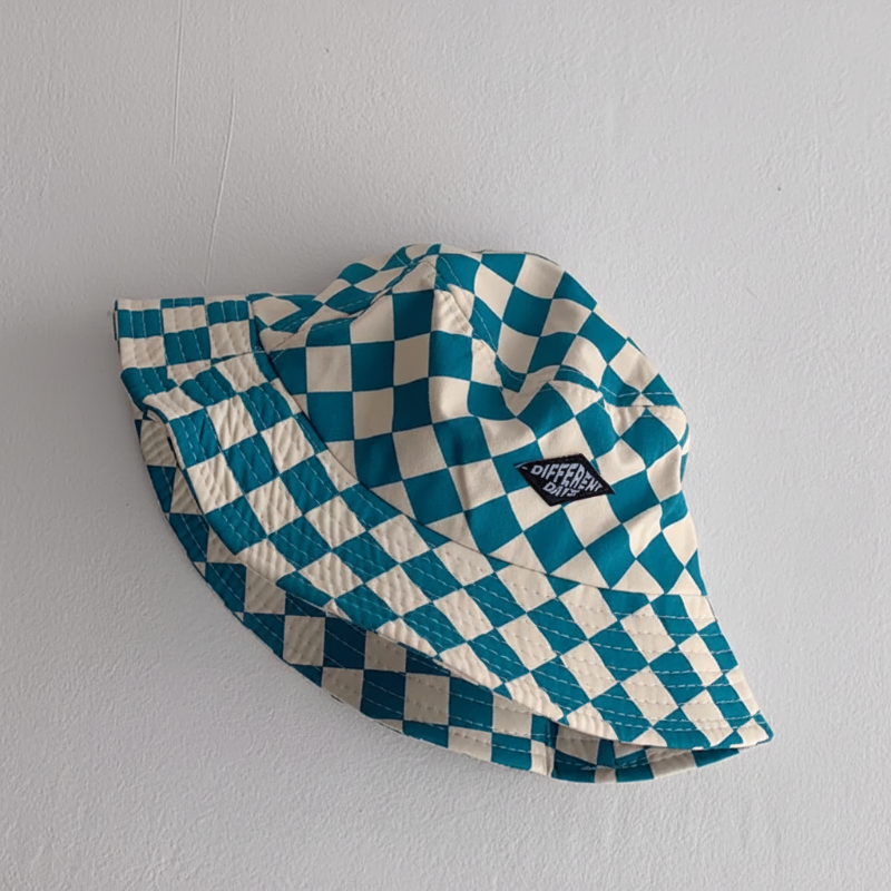 Bucket Hat – Bonito y protector: gorro infantil a cuadros