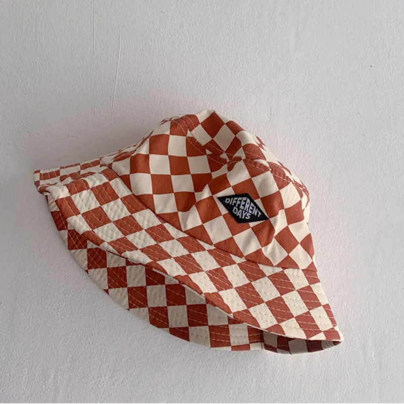 Bucket Hat – Bonito y protector: gorro infantil a cuadros