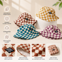 Thumbnail for Bucket Hat – Bonito y protector: gorro infantil a cuadros