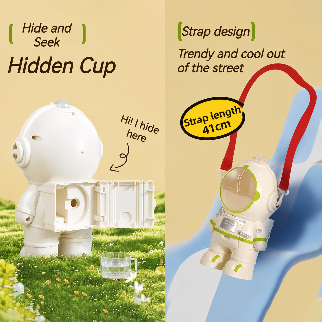 SpaceBot – Genial y práctico: vaso para beber Astronaut