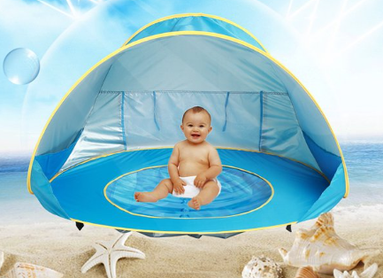 BabyShade™ | Carpa UV para días soleados - Parasol desplegable