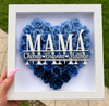 Personalized Rose Shadow Box – Regalo único para el Día de la Madre: caja con rosas personalizadas