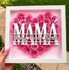 Personalized Rose Shadow Box – Regalo único para el Día de la Madre: caja con rosas personalizadas