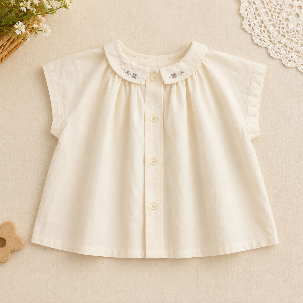 Girls Summer Fashion Top – Ligero y cómodo – Top vintage para niñas